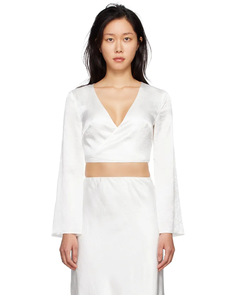 THIRD FORM SSENSE Exclusive White Crush Blouse White