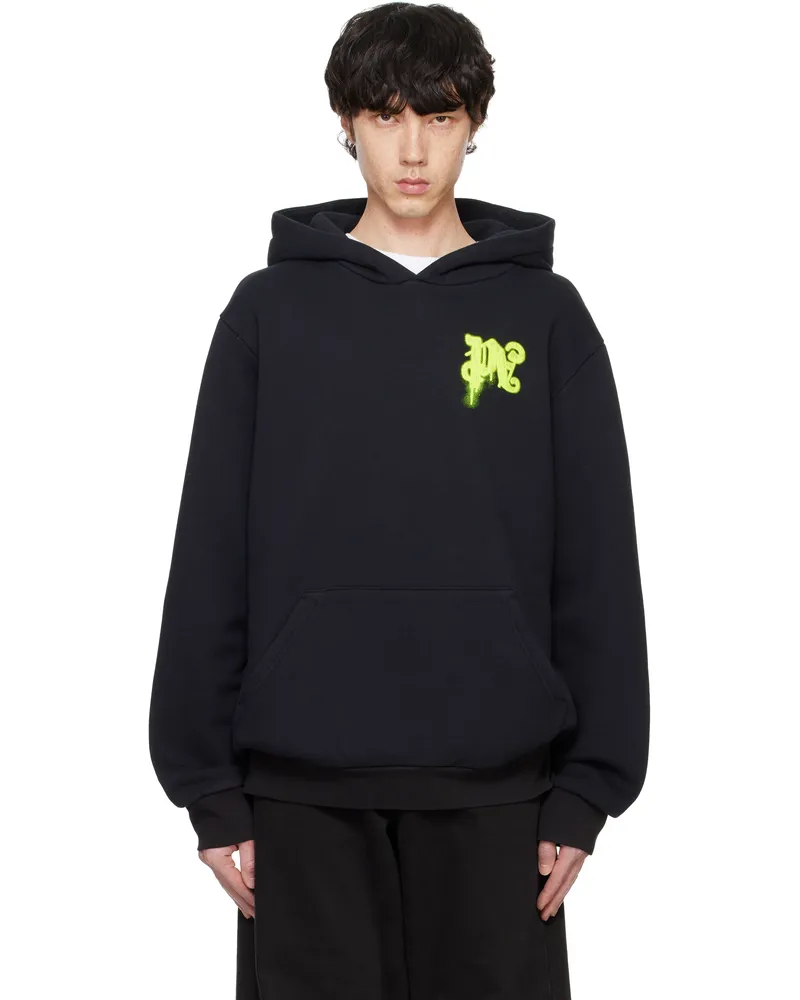 Palm Angels Black Thinking Pencil Hoodie Black