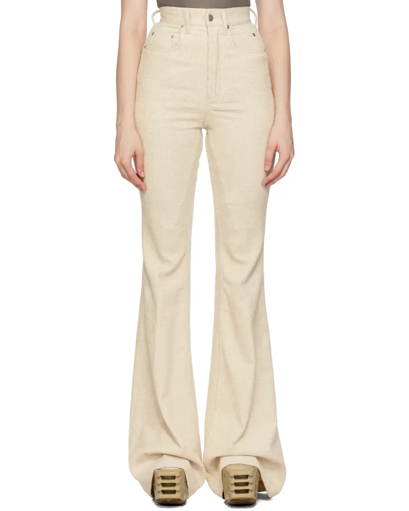Rick Owens Off-White Concordians Bolan Bootcut Trousers 21