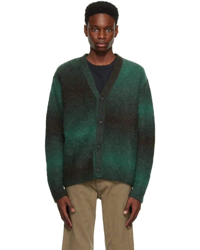 Wooyoungmi Green Gradient Cardigan Freshgreen