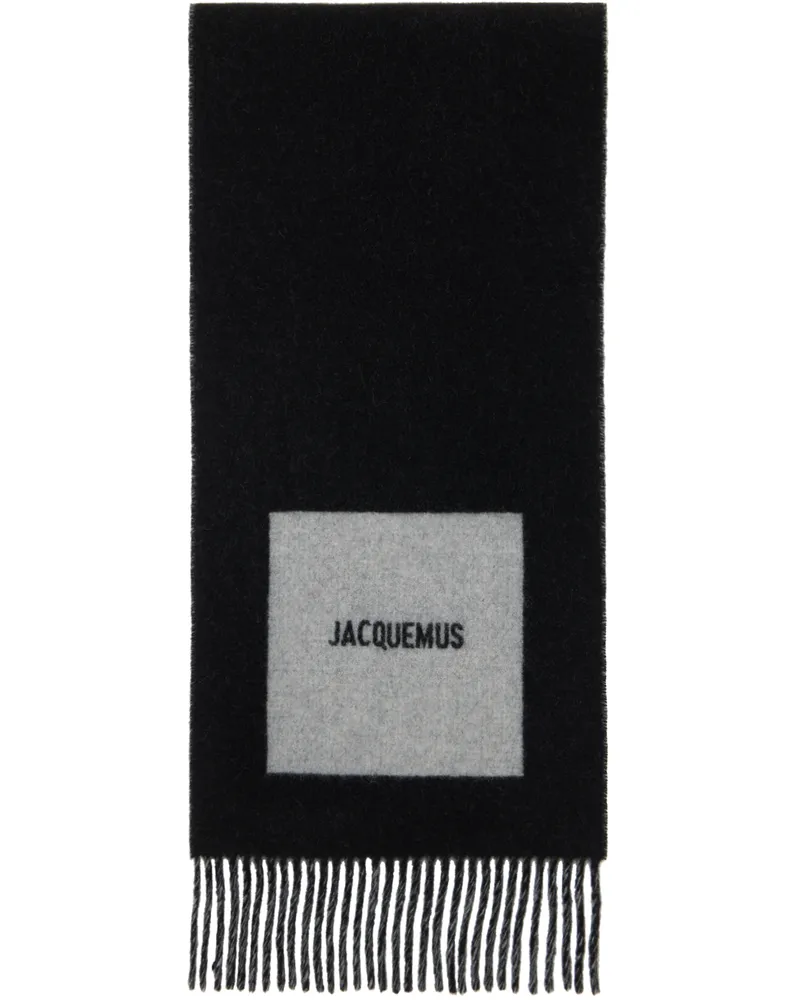 Jacquemus Black La Casa 'L'écharpe Rond Carré' Scarf Multi-Black