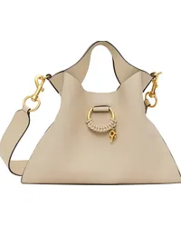 See by Chloé Beige Joan Small Top Handle Bag 24h