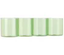 Green Cilindro Tumbler Set, 4 pcs