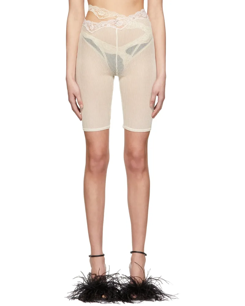 VAILLANT SSENSE Exclusive Off-White Cotton Shorts Winter