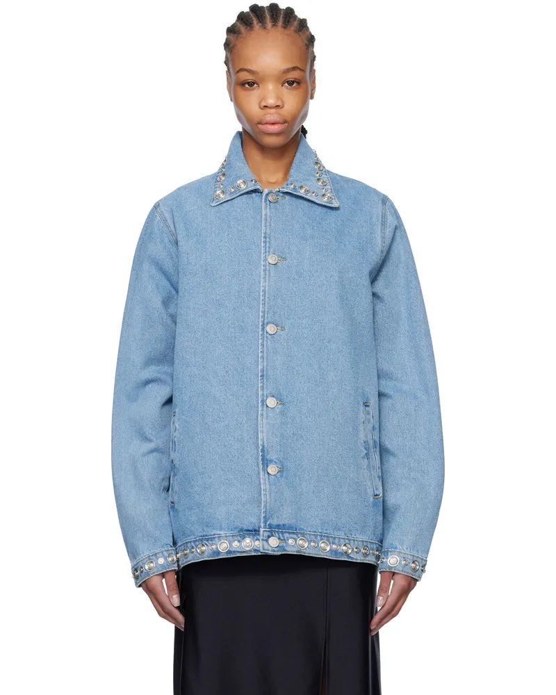 COPERNI Blue Studded Denim Jacket Blue