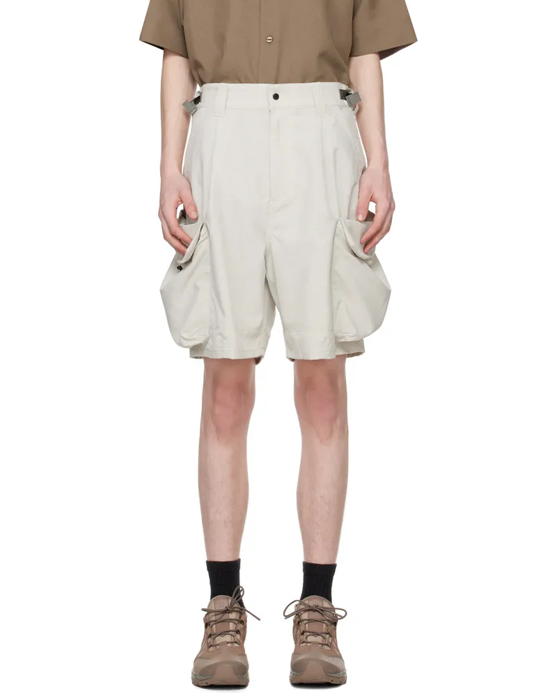 meanswhile Off-White Luggage Shorts Bone