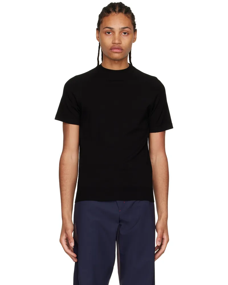 Hyein Seo Black Nylon T-Shirt Black