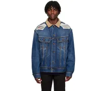 Indigo Distressed Denim Jacket