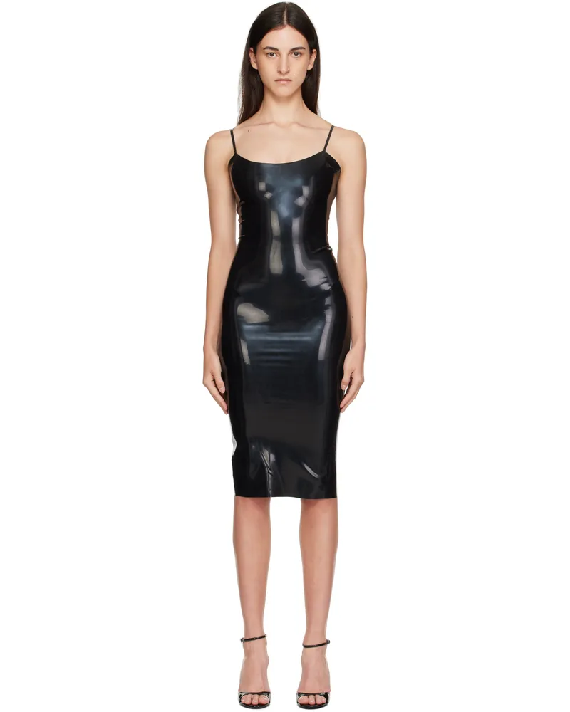Poster Girl Black Whistle Midi Dress Pitch