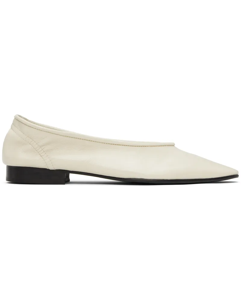 by FAR Off-White Carré Ballerina Flats Wh020