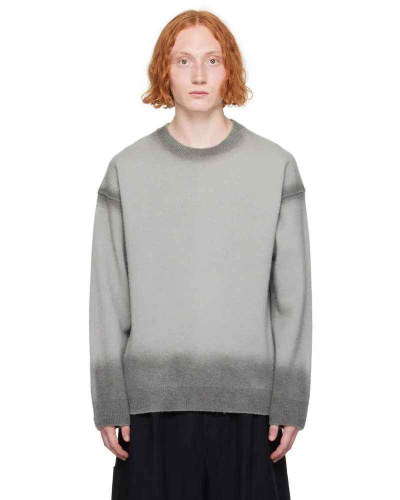 JUUN.J Gray Painted Sweater 4