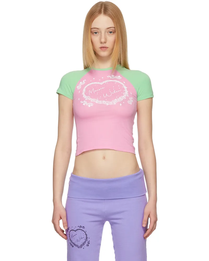 Maisie Wilen Pink & Green Slinky T-Shirt Cupid