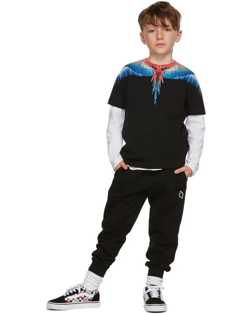 Marcelo Burlon | County of Milan Kids Black Wings T-Shirt Black