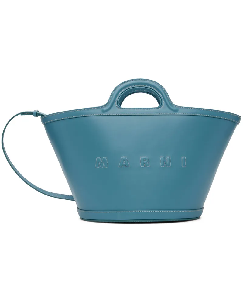 Marni Blue Small Tropicalia Tote 00b34
