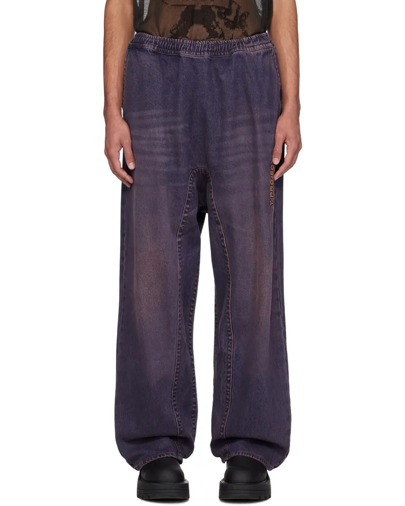 Y/PROJECT Purple & Pink Faded Jeans Purple