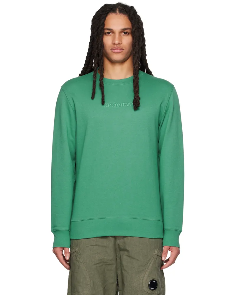 C.P. Company Green Embroidered Sweatshirt 673
