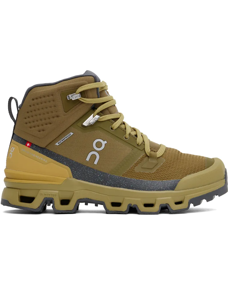 ON Khaki Cloudrock 2 Waterproof Sneakers Hunter