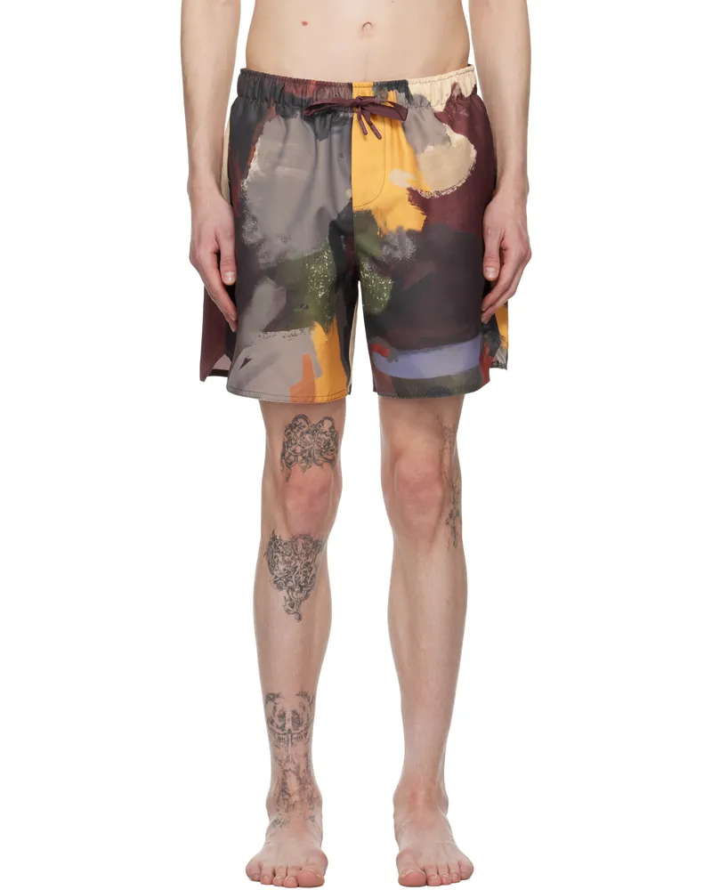 J.W.Anderson Multicolor Abstract' Printed Swim Shorts 595