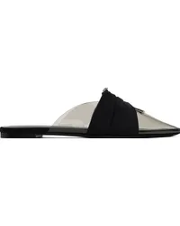 Nensi Dojaka Black Pointed Toe Mule Flats Black