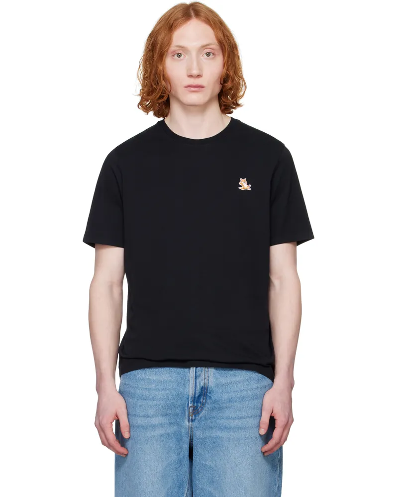 Kitsuné Black Chillax Fox Patch Regular T-shirt P199
