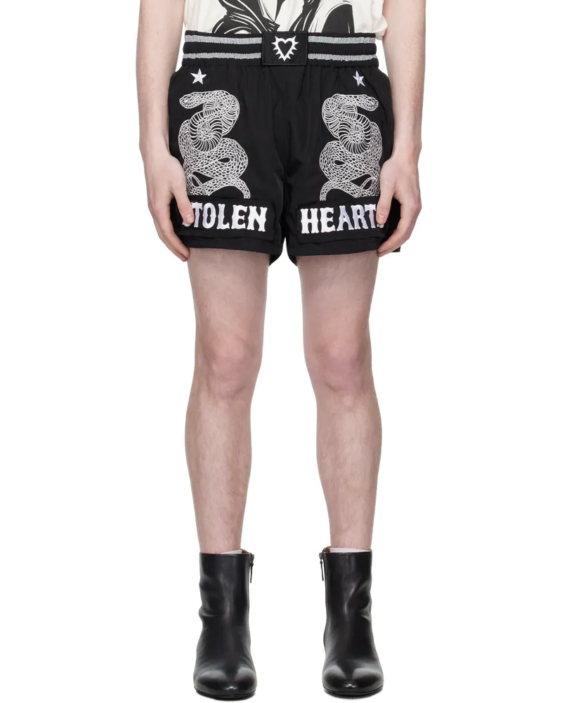 Stolen Girlfriends Club Black Snake Charmer Shorts Black