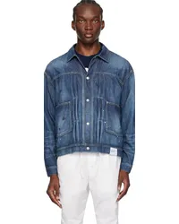 Neighborhood Blue Washed Denim Jacket Indigo