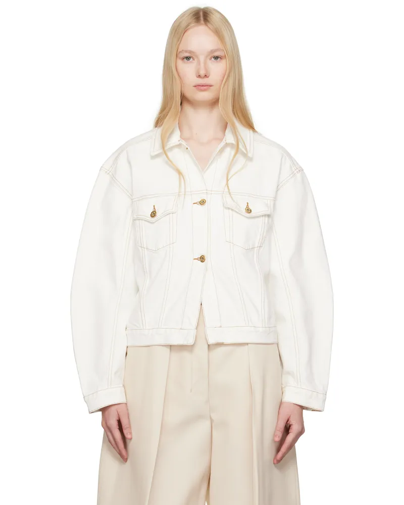 Jacquemus Off-White La Croisière 'The denim de-Nîmes' Denim Jacket 11c