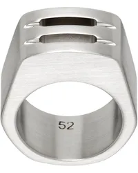 Rick Owens Silver Porterville Thumb Grill Ring Palladio