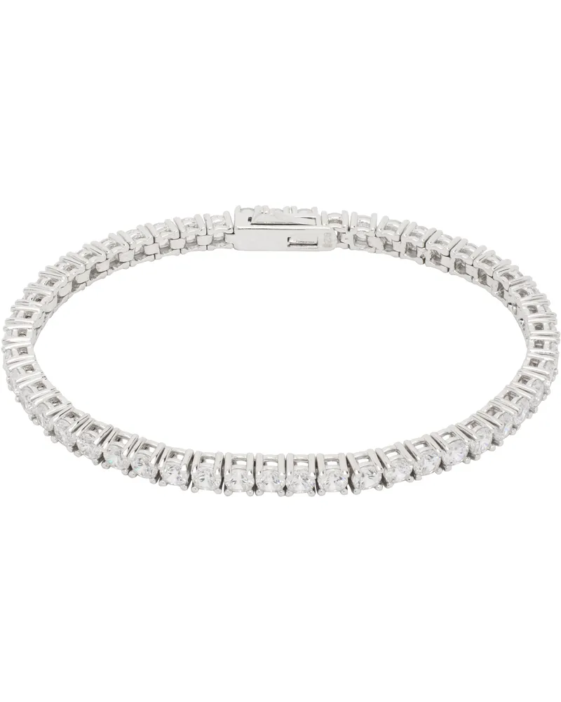 Numbering Silver #3924 Bracelet White