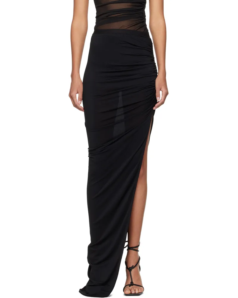 Rick Owens Lilies Black Svita Maxi Skirt 09