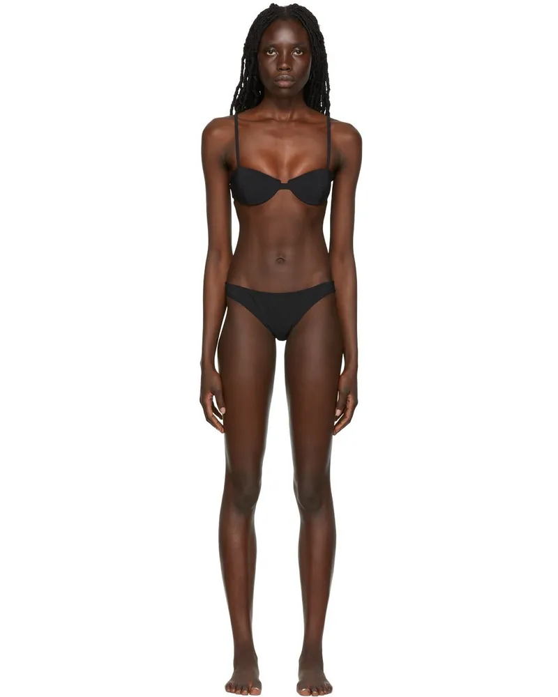 Totême Black Nylon Bikini 200