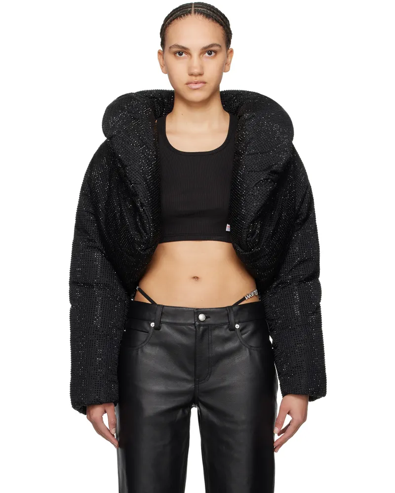 Alexander Wang Black Hotfix Down Jacket 001