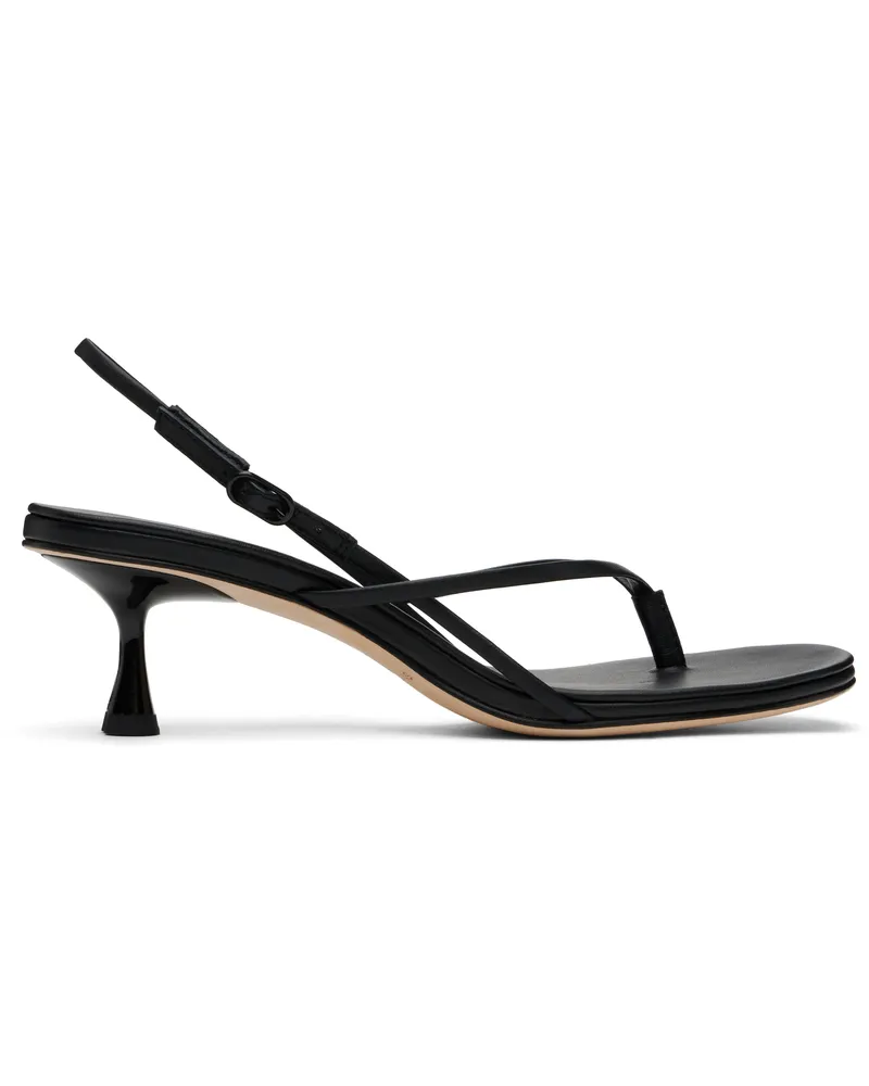Studio Amelia Black Wishbone 50 Heeled Sandals Blk