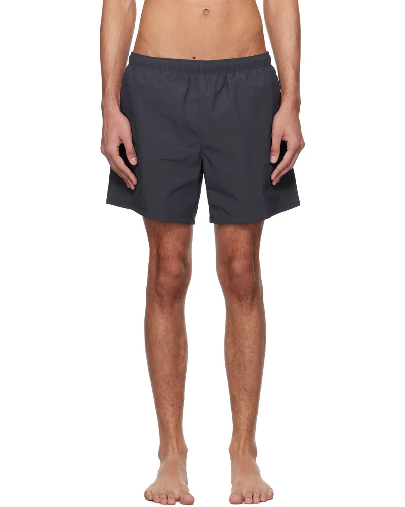 Our Legacy Navy Drape Tech Swim Shorts Deep