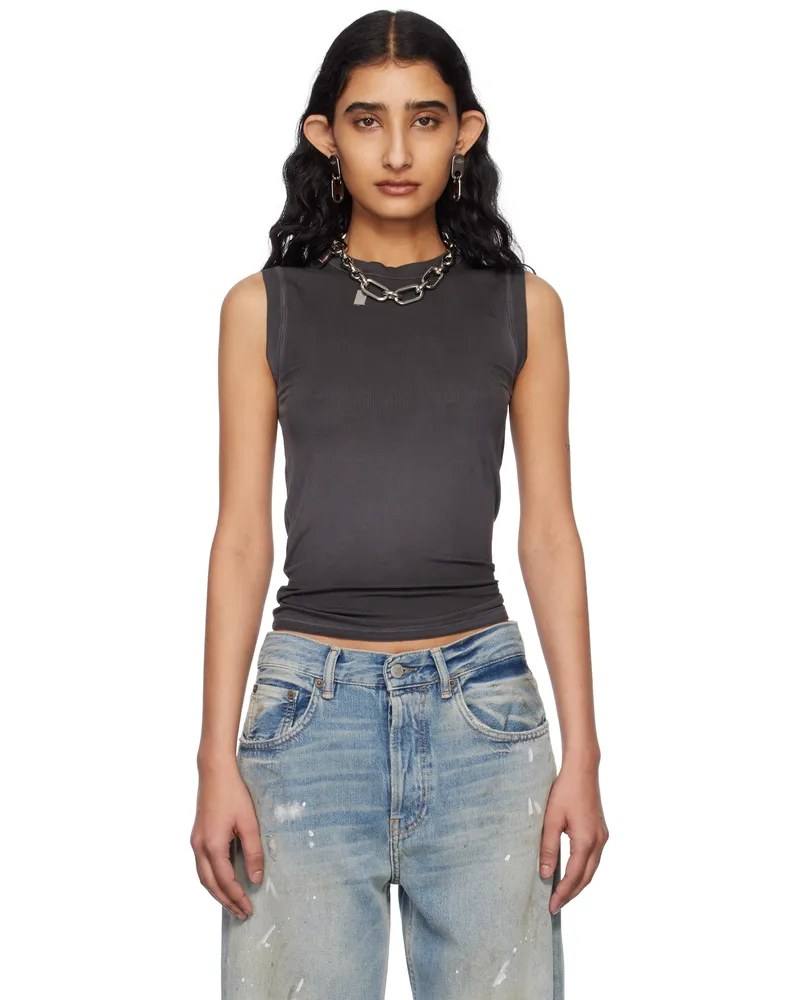 Acne Studios Gray Ribbed Tank Top 900