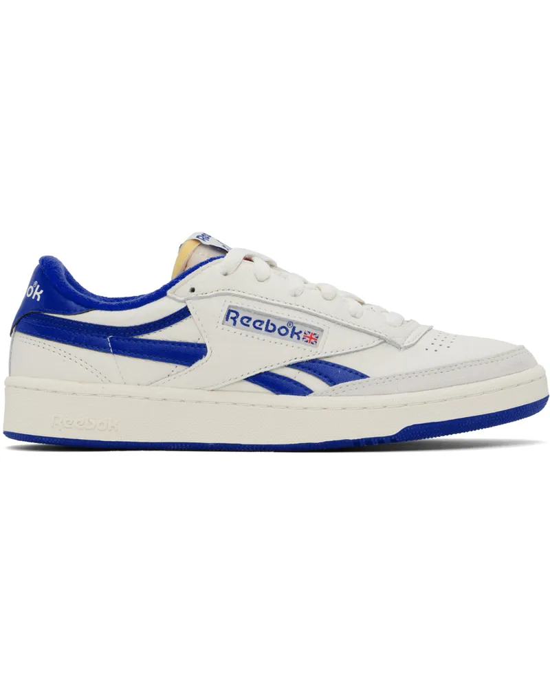 Reebok Off-White & Blue Club C Revenge Vintage Sneakers Chalk