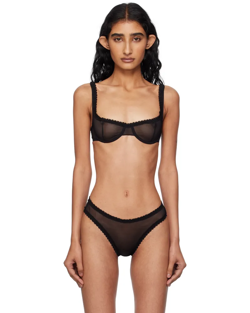 Fruity Booty Black Moss Bra Black