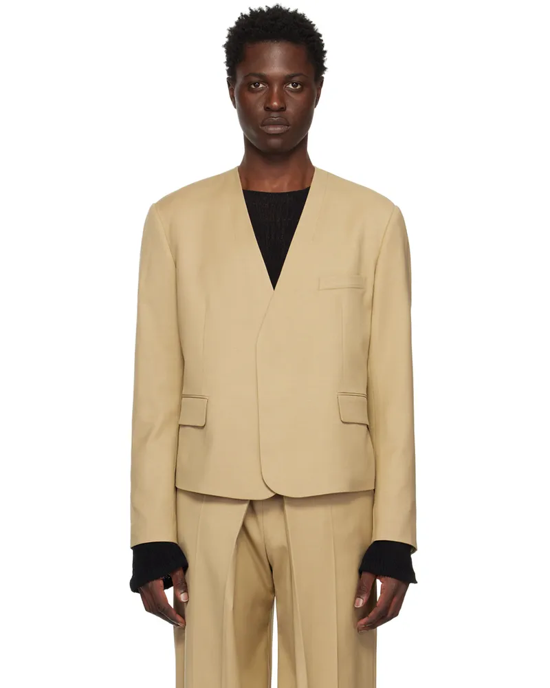 LOW CLASSIC SSENSE Exclusive Beige Blazer Incense