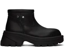 Black Low Top Work Boots