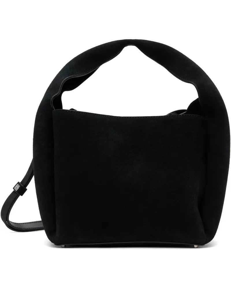 Totême Black Suede Bucket Bag Black