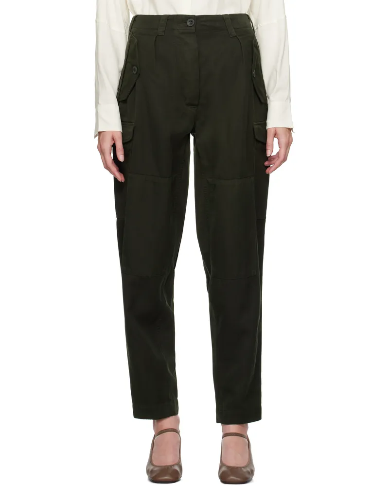Casey Casey Khaki Mupo Trousers Dark