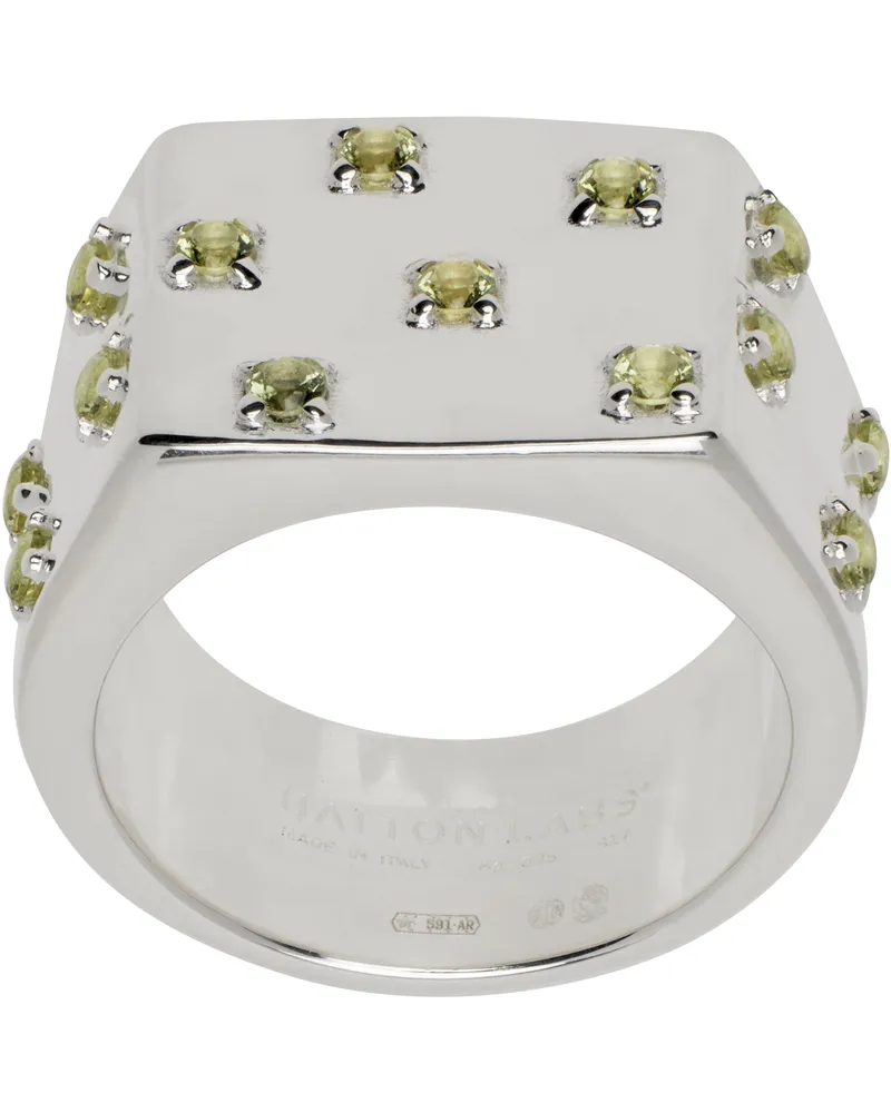 Hatton Labs Silver Peyote Ring Peridot
