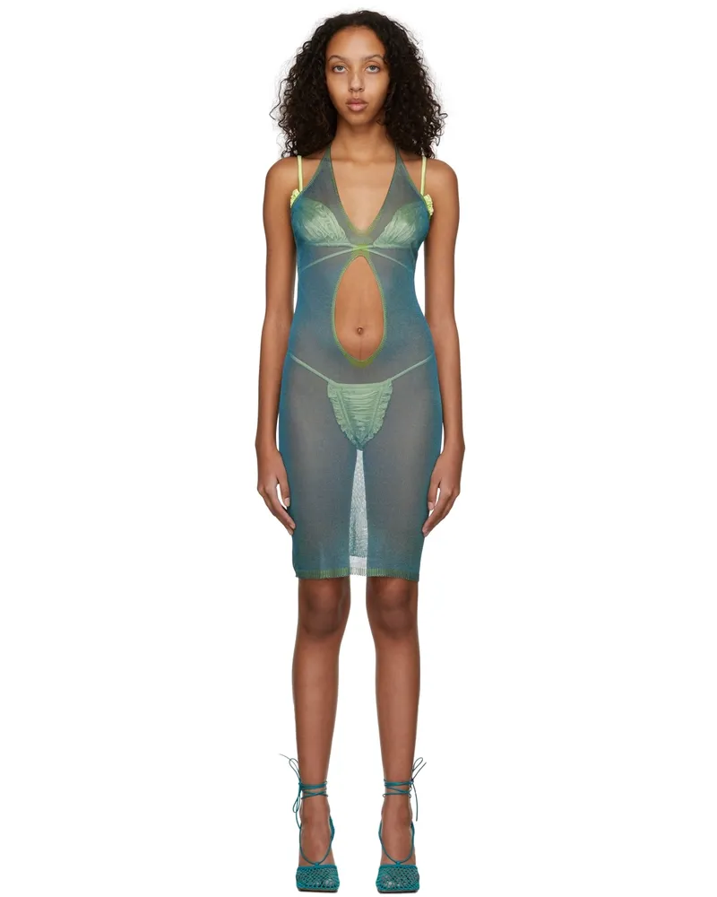 Isa Boulder Green Pull Away Jelly Dress Beetle