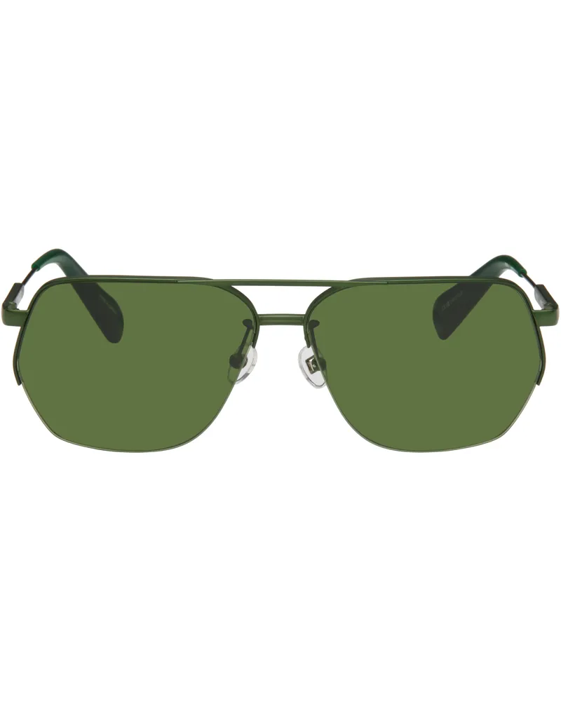 Jacquemus Green 'Les lunettes Aviador' Sunglasses Matt