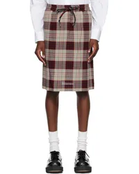 Vivienne Westwood Red Kilt Skirt Aw24-red