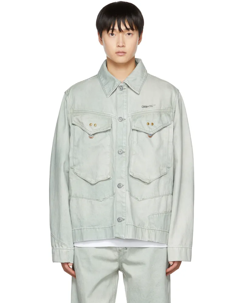 Objects IV Life Khaki Paneled Denim Jacket Patina