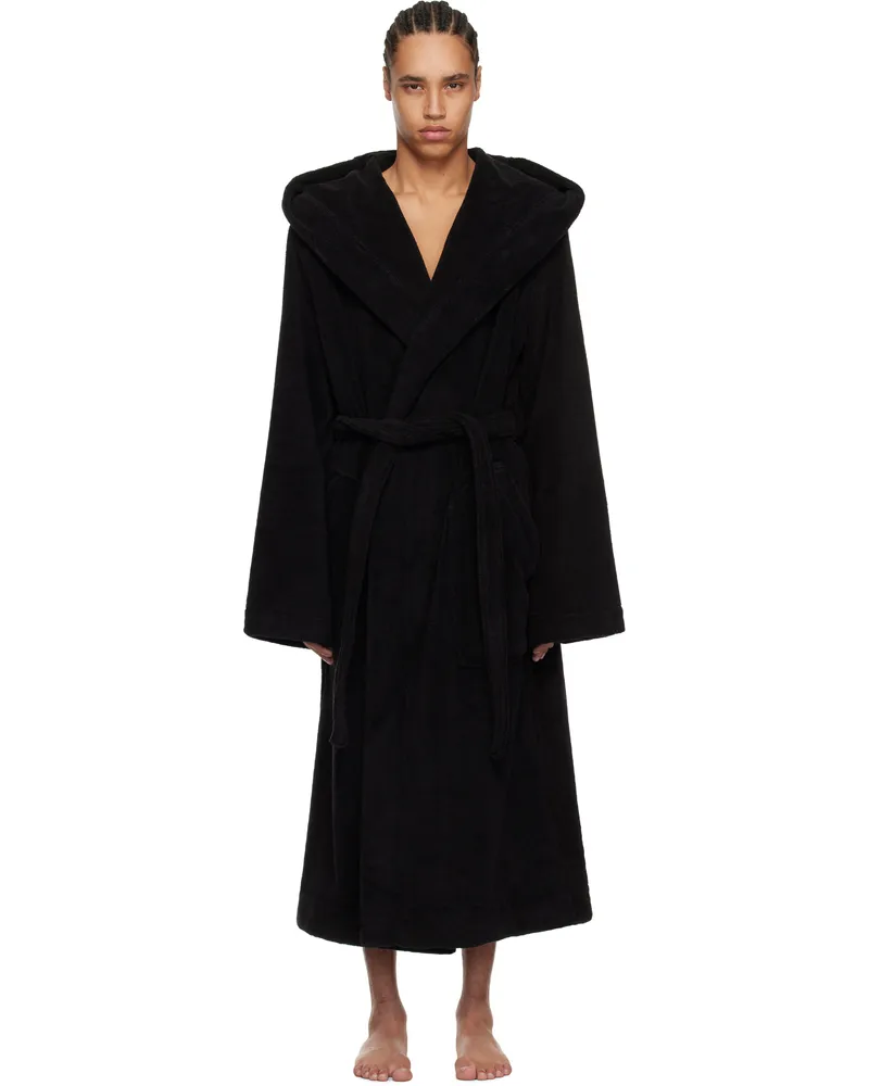 Rick Owens Black Beach Bathrobe 09