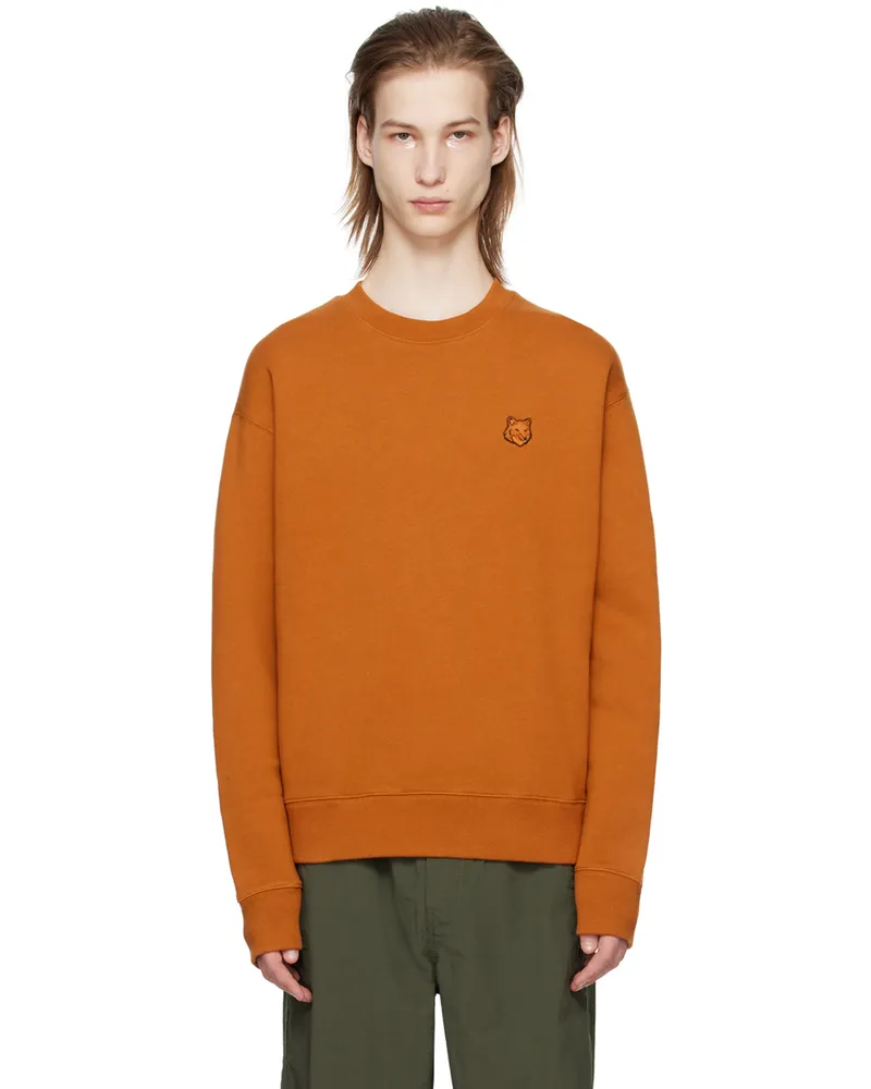Kitsuné Orange Bold Fox Head Sweatshirt P261