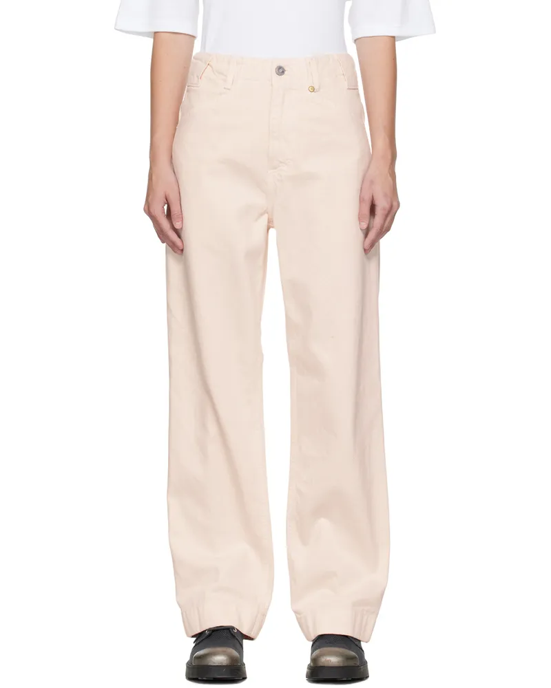 Objects IV Life Pink Wide Leg Jeans Pale