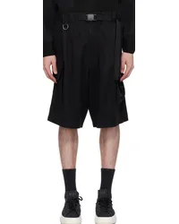 Y-3 Black Washed Shorts Black